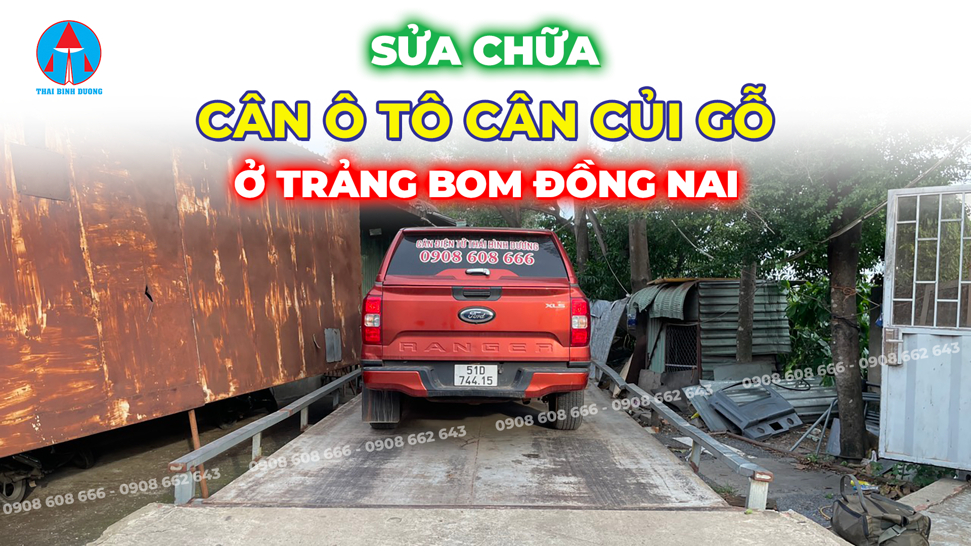 Sửa chữa cân ô tô cân củi gỗ ở Trảng Bom Đồng Nai